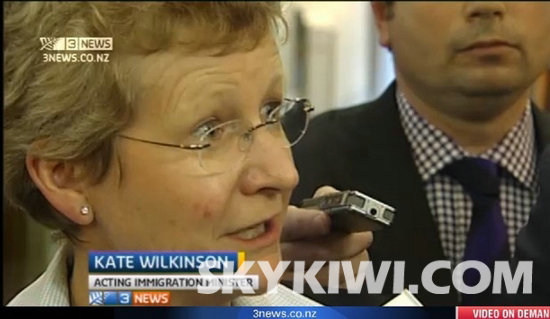 新西兰移民局入境事务部部长Kate Wilkinson 